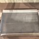 Chrome metal and glass vintage tray