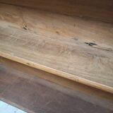 Ancienne étagère  murale en bois brut
