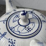 Service à thé ancien Digoin Sarreguemines bleu et blanc