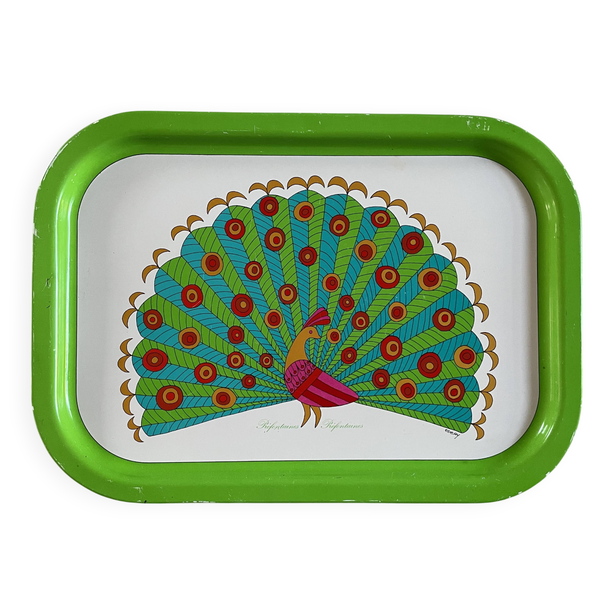 Vintage metal tray