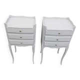 Pair of gray bedside tables