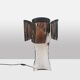 “Quadrilobe” lamp in polished metal. 1970s.