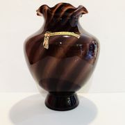 Purple opaline vase of the 20th century