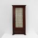 Armoire haute Art Déco française avec porte vitrée et compartiment caché, vers 1910