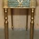 Italian vintage console with a glass mirror top.