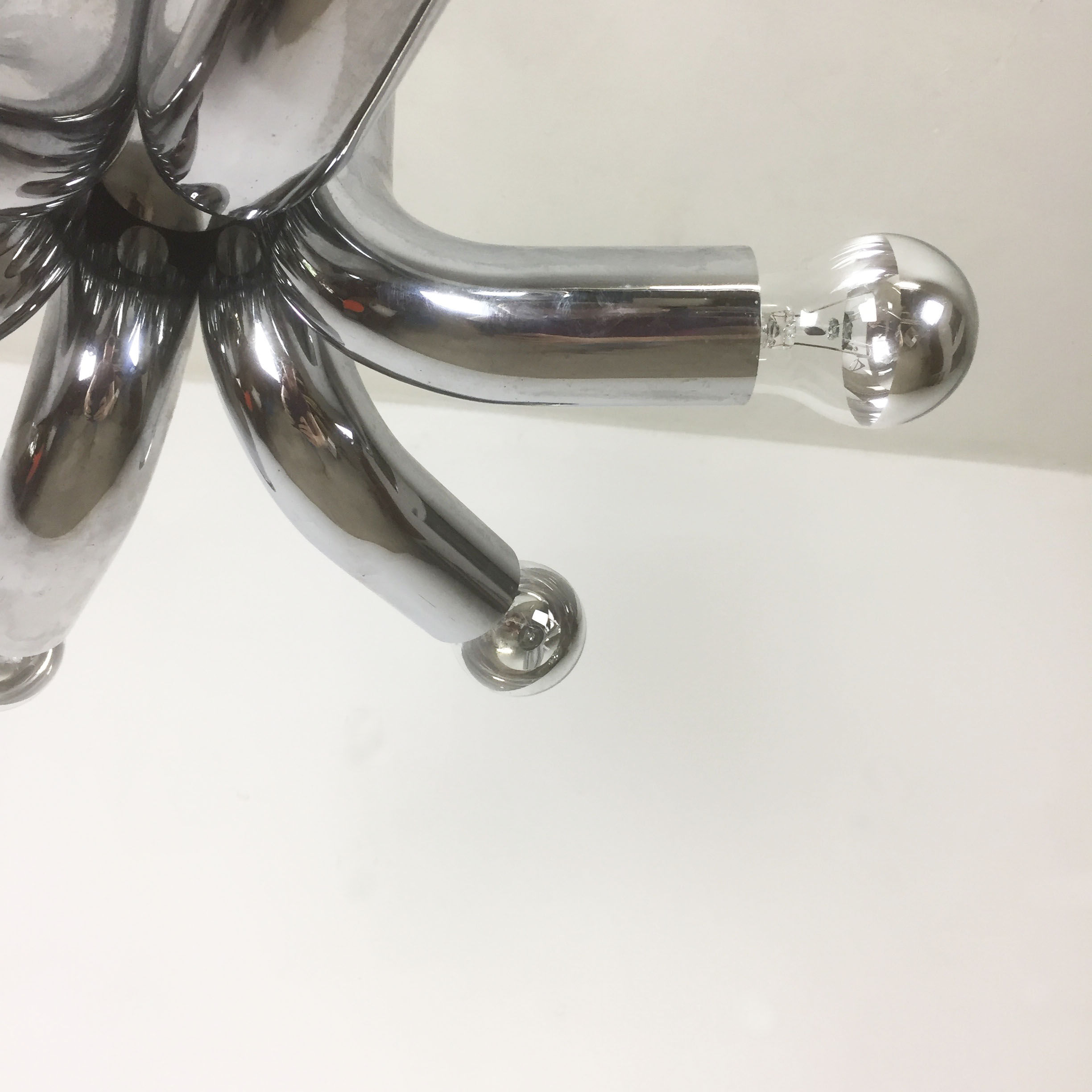Modernist suspension chrome Sputnik of Cosack Lights