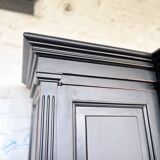 Ancien vaisselier / bibliothèque patine noire
