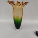 Very large two-tone glass vase, mid-20th century.