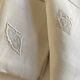 Pair of embroidered linen yarn pillowcases BE