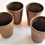 Digoin stoneware cups 1 set of 4 pieces