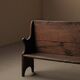 Farm bench in solid wood, Art-Populaire, 19th century