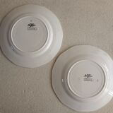 Set of two Claude Sarreguemines plates