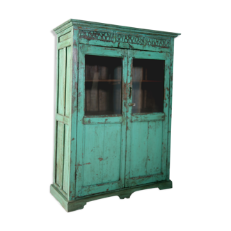 Old croeselier - Burmese teak cabinet