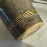 Champagne bucket in silver metal and brass