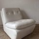 Vintage two-seater modular sofa, off-white, France 1970s