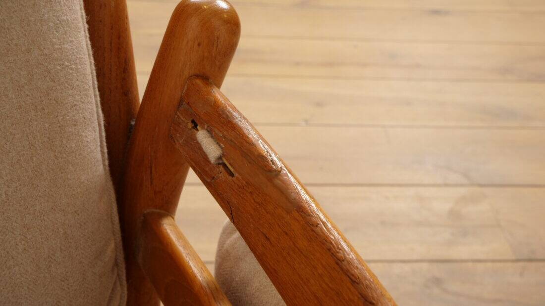 Set of 2 vintage armchairs | Illum Wikkelsø for Silkeborg | Model Genius | Teak