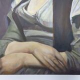 Fred Neumann After Jean Baptiste Camille Corot, The Woman with the Pearl, 1980s, Oil on Canvas