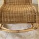 Natural rattan rocking chair.