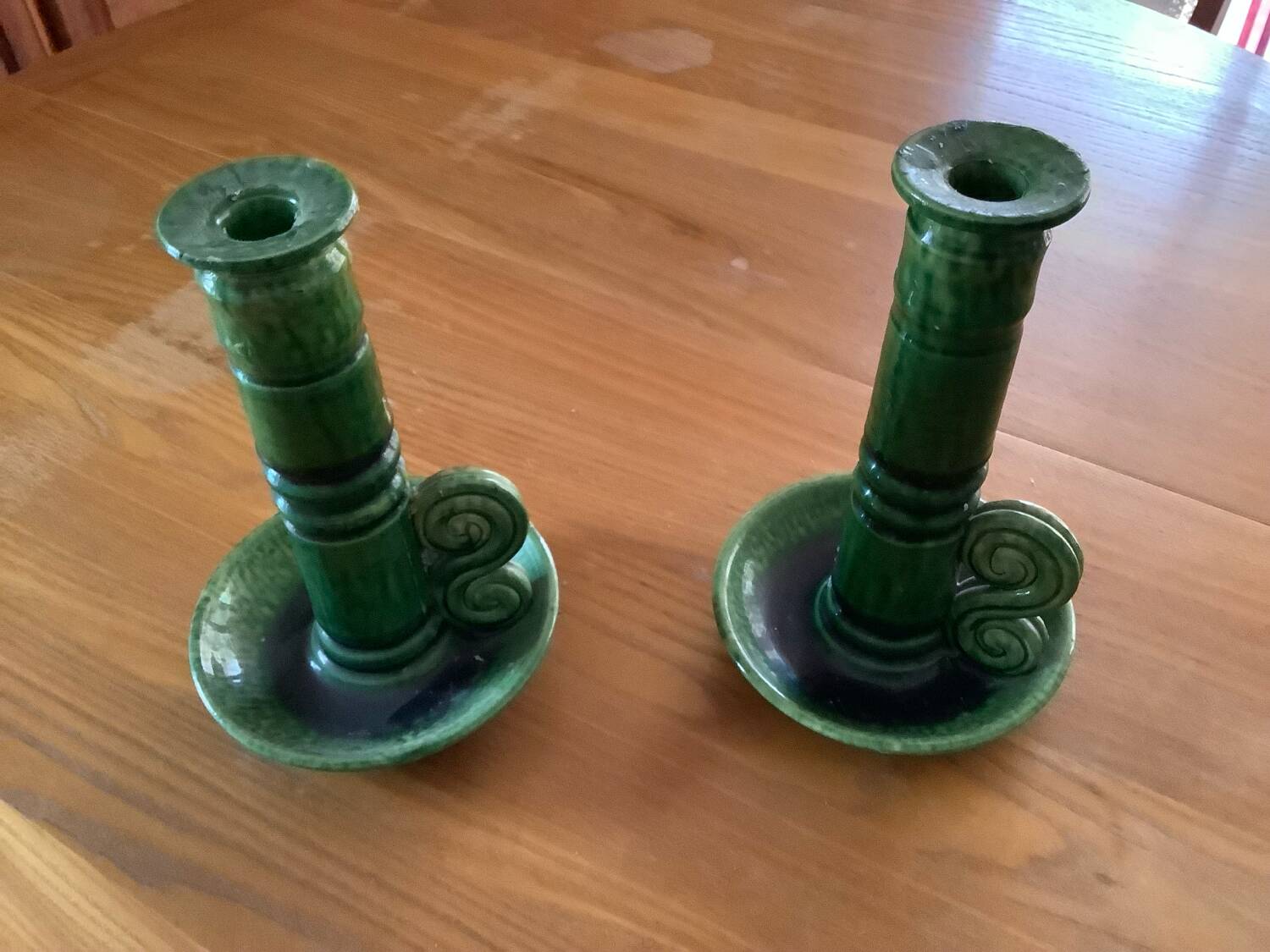 2 Ceramart Vallauris ceramic candle holders
