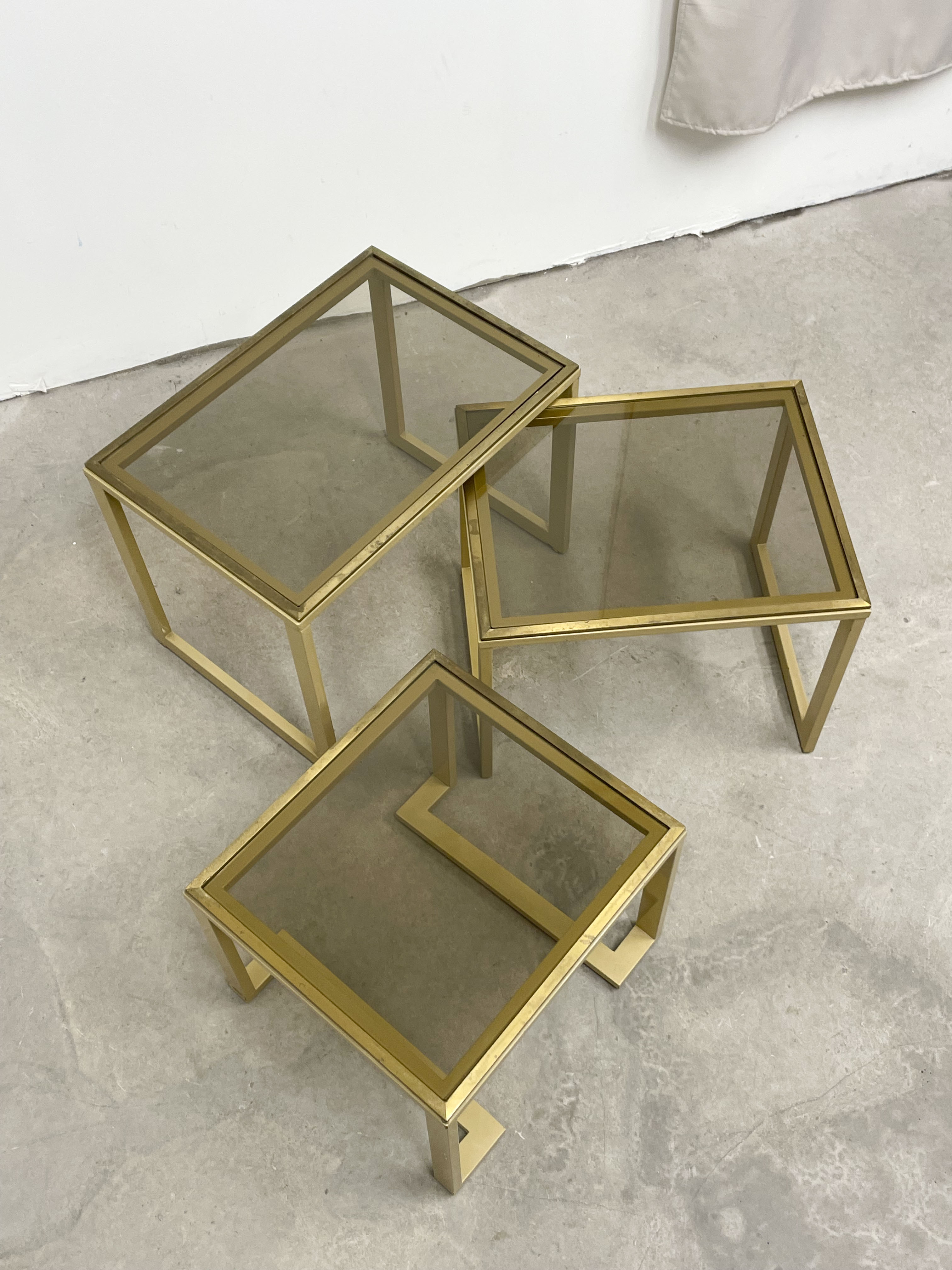 Trio de tables gigognes