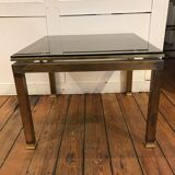 Table basse métal doré 1970