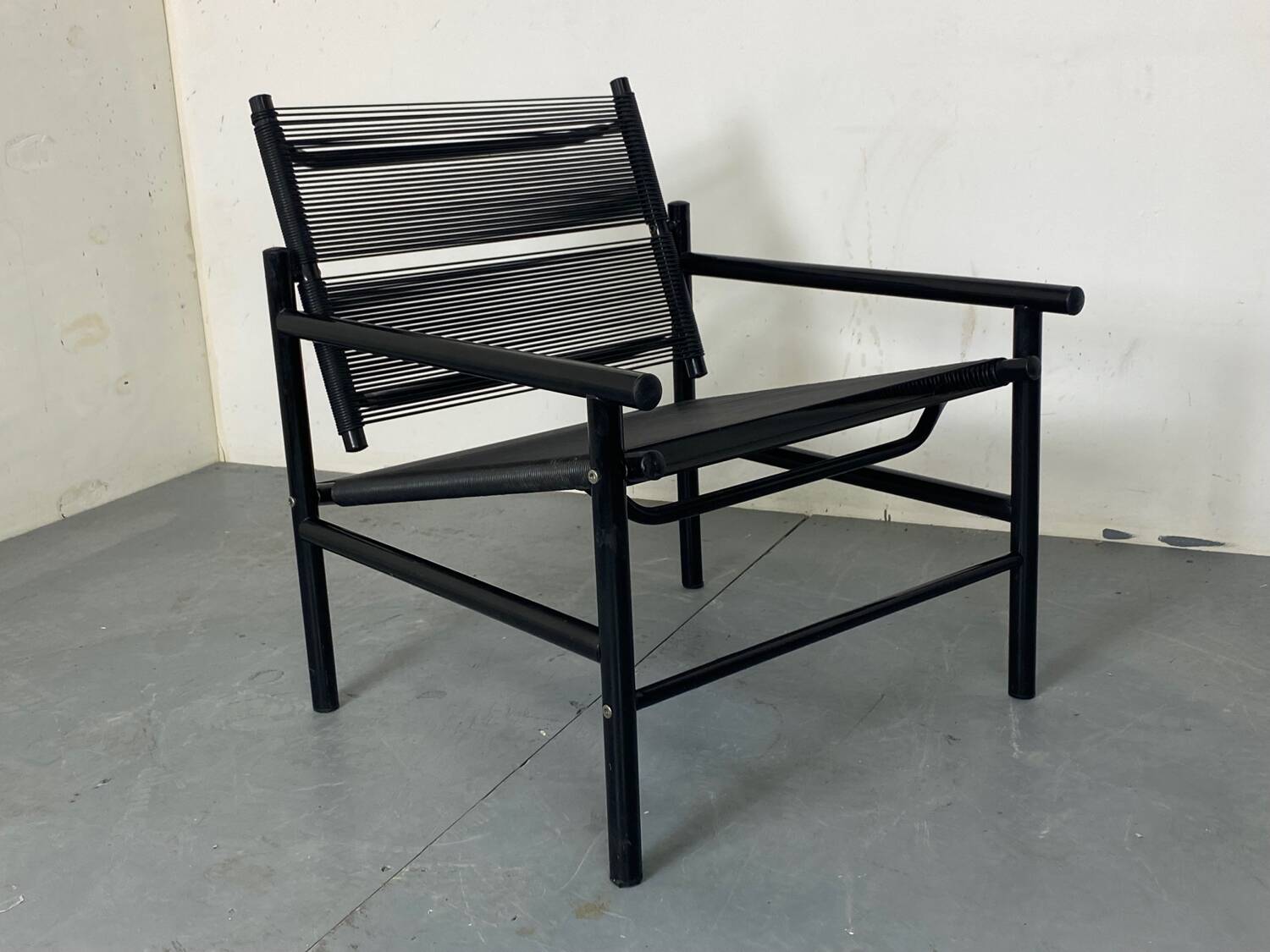 Italian Spaghetti Easy Chair from Fly Line, Italy, 1980s