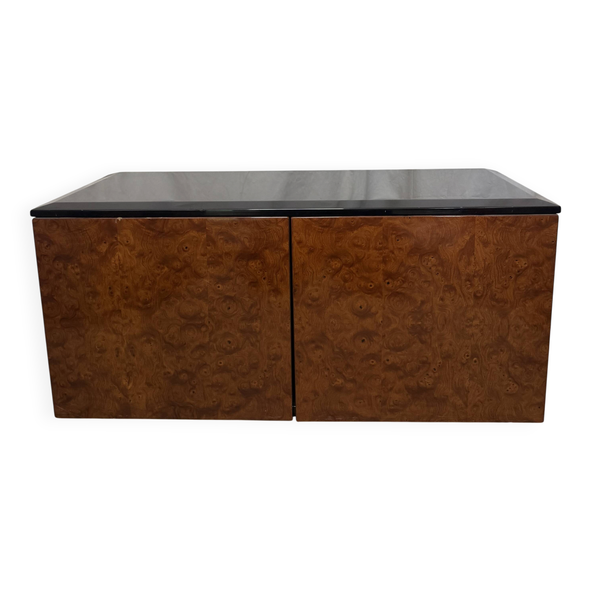 Vintage 70s Paul Michel elm burl chest of drawers
