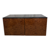 Vintage 70s Paul Michel elm burl chest of drawers