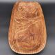 Large carved wall shelf – Stylized goat and billy goat in exotic wood