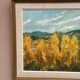 Original Swedish Oil on Panel – "Autumn Landscape" – Dated 1978 – Framed Period Piece – 50 × 42 cm (19.7" × 16.5")