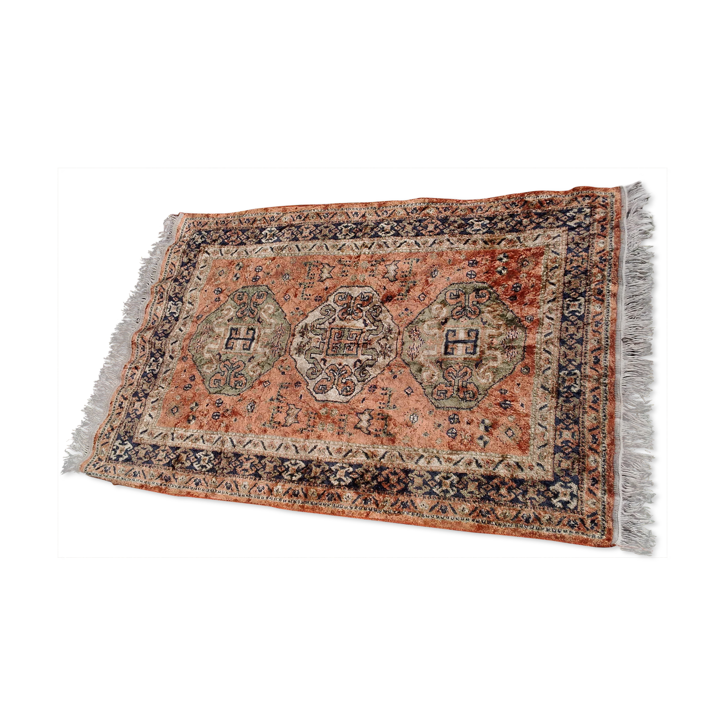 Chinese-style silk carpet 150x92cm