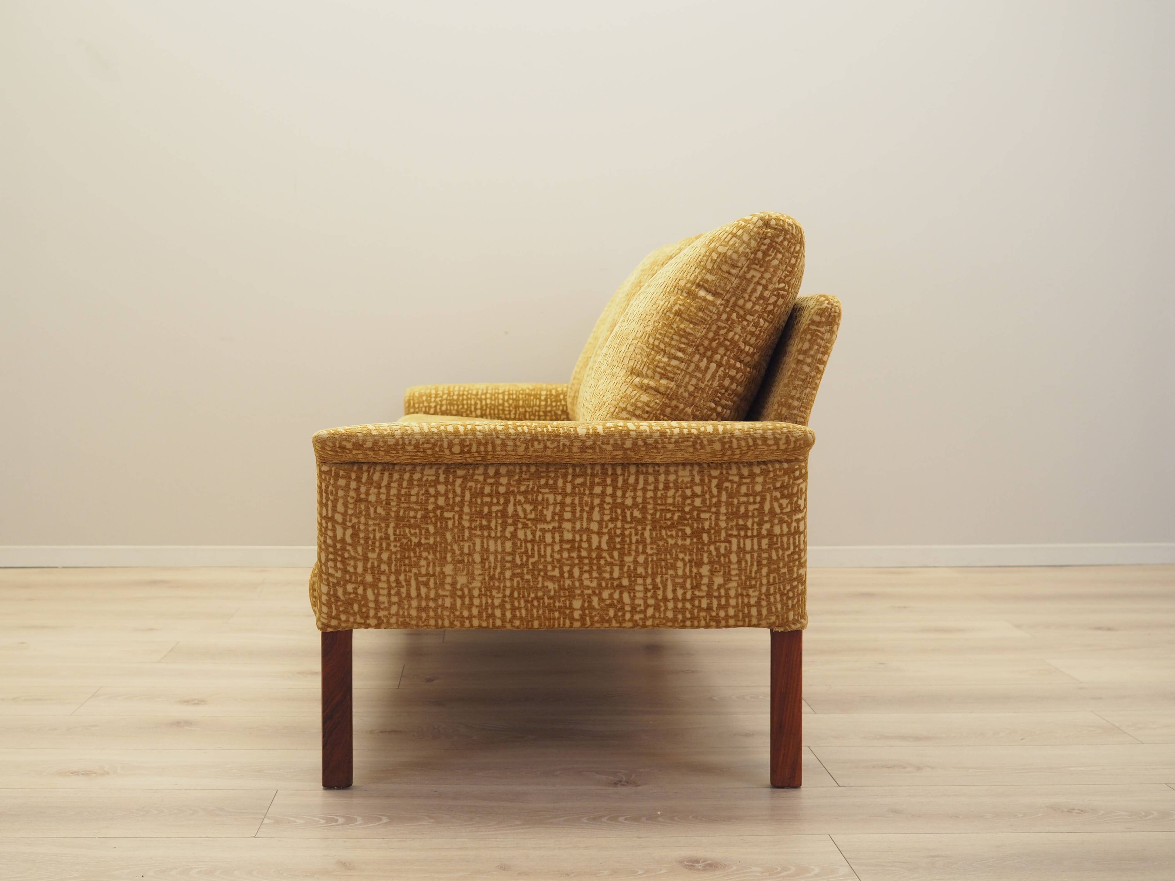 Mustard sofa, Danish design, 1960s, designer: Hans Olsen