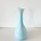 Large Italian vase in turquoise opaline from the 1960s.