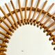 Old vintage rattan mirror 44x54cm