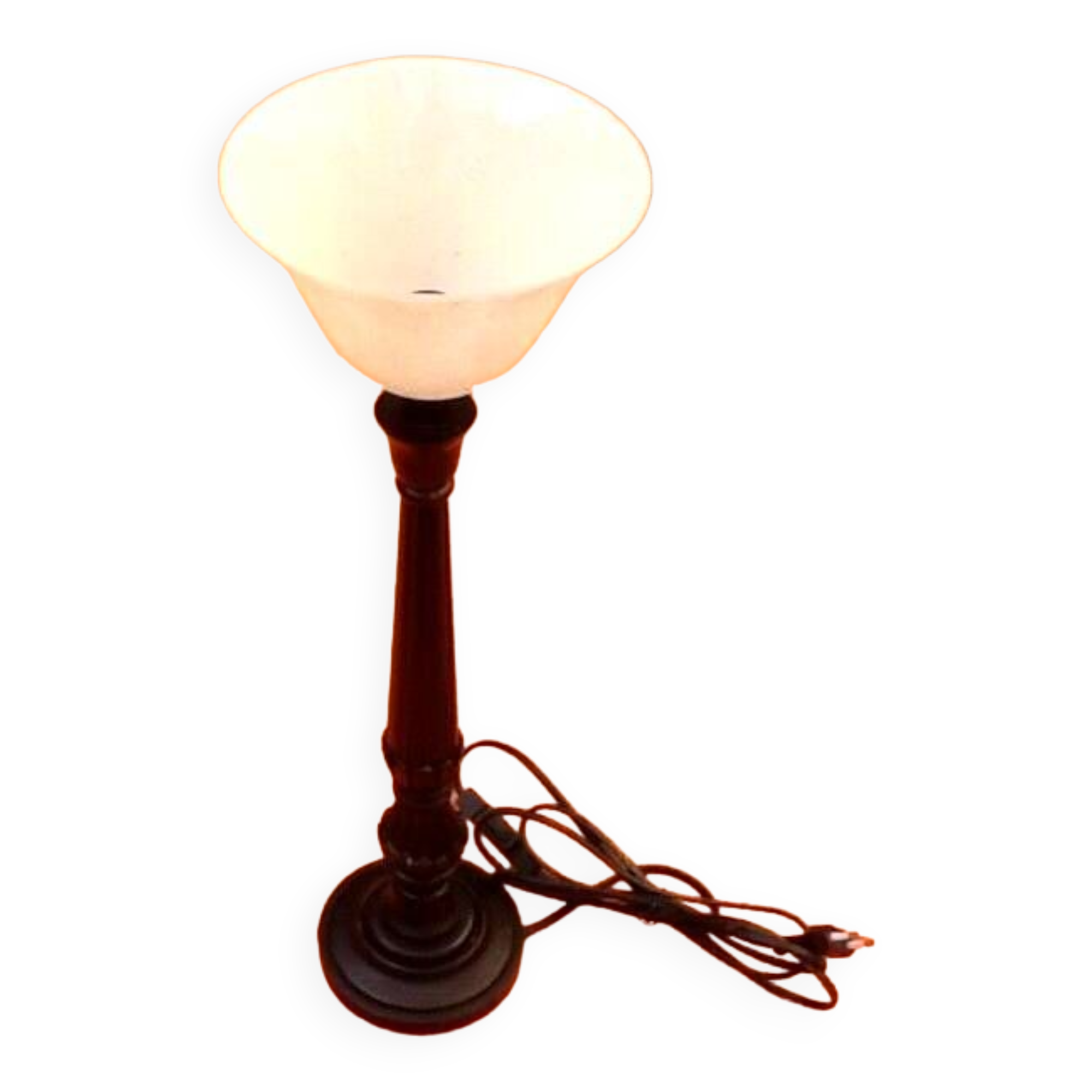 Table lamp Bell shade / Tulip granite glass