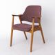 Vintage Lounge Chairs Set of 4, Germany 1960s, Beech Wood, Newly Upholstery