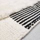 Moroccan Berber carpet m'rirt ecru diamonds engraved 3x212m
