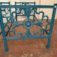 Pair of Empire style beds in patinated cast iron 20th century