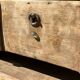 Beautiful piece of furniture with 8 drawers/2 doors in raw wood.