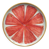 Assiette pamplemousse rose 20 cm