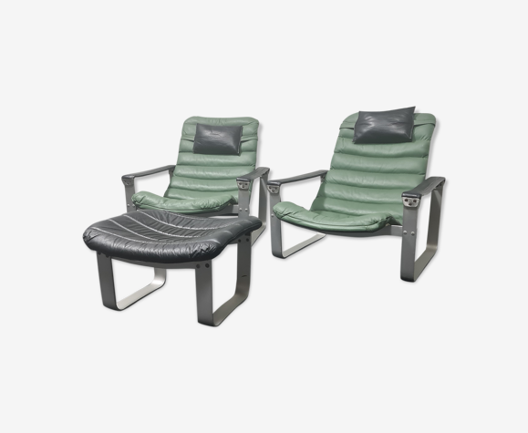 A Pair Or Pulkka Lounge Chairs And Ottoman By Ilmari Lappalainen For Asko Finland Selency A Pair Or Pulkka Lounge Chairs And Ottoman By Ilmari Lappalainen For Asko Finland Selency