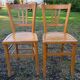 Ensemble de 10 chaises bistrot années 1950-60 vintage