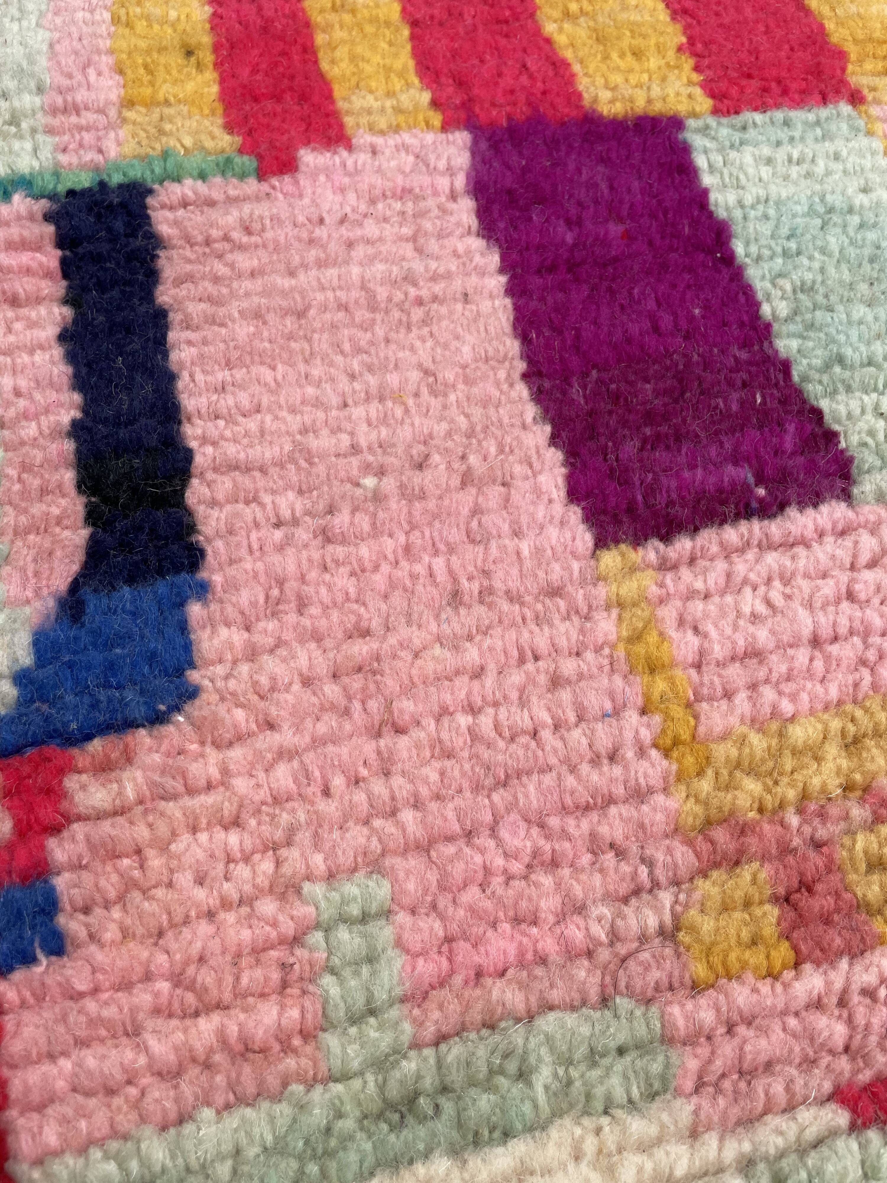 Colorful rugs berbere boujad