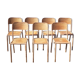Metal and vintage wood chairs