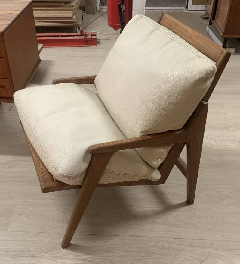 Fauteuil scandinave vintage en teck