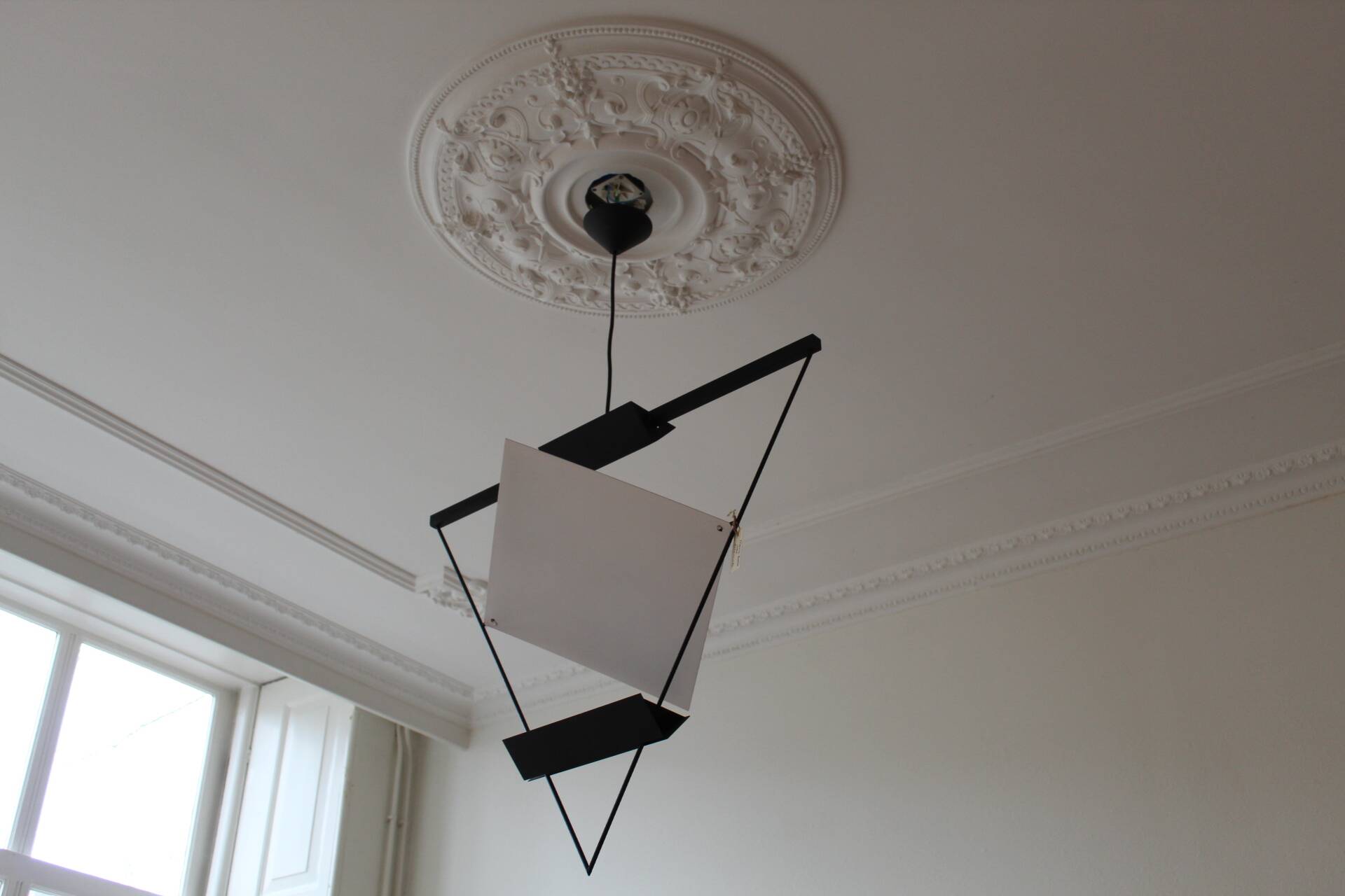 Geometric suspension pendant by Mario Botta for Artemide