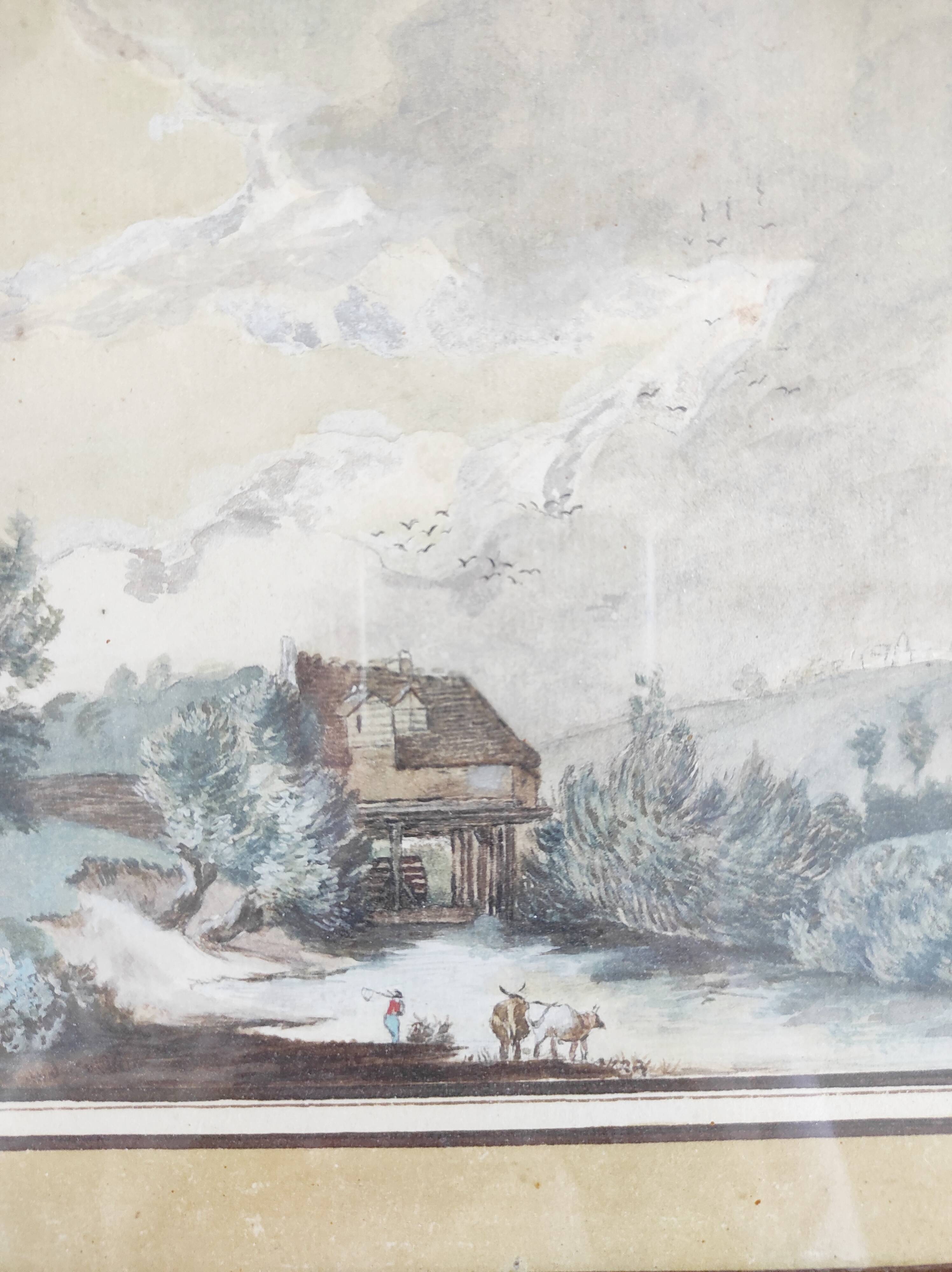 Two signed 19th century landscape watercolors