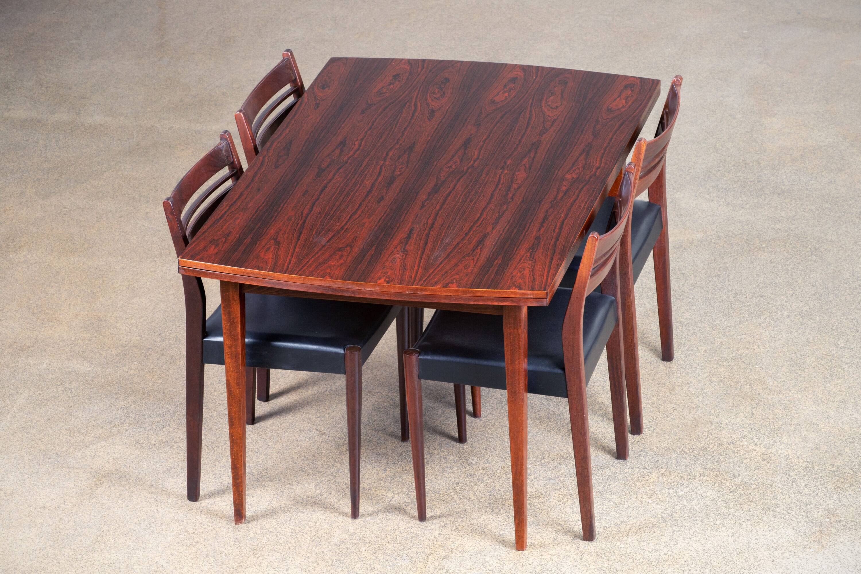 Table extensible scandinave Palissandre – 1960