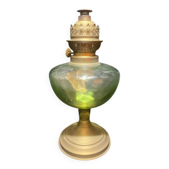 Brass oil lamp