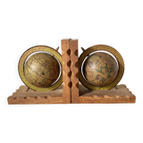 Vintage globe bookends